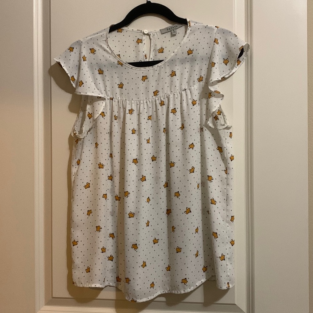 Papaya fox dot top size M